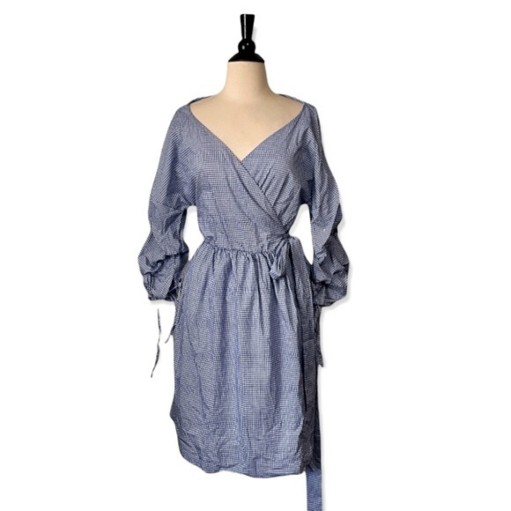 Reserved Wrap Gingham‎ Dress Medium